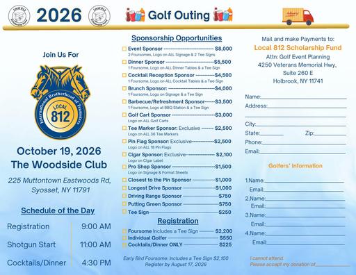 2026 Local 812 Golf Invite