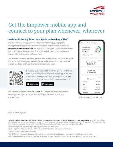 Empower Mobile App Flyer